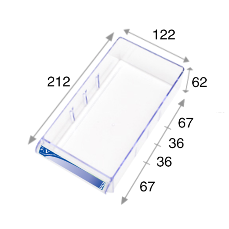 Tủ đựng linh kiện 12 ngăn - Multibox GV 507 - Ảnh 2