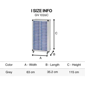 Tủ đựng linh kiện GV 1026C