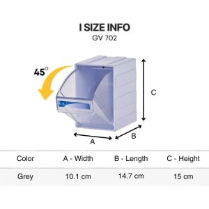 Tủ đựng linh kiện mở 45 độ