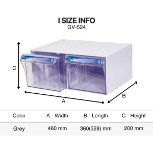 Tủ đựng linh kiện lắp ghép GV 524