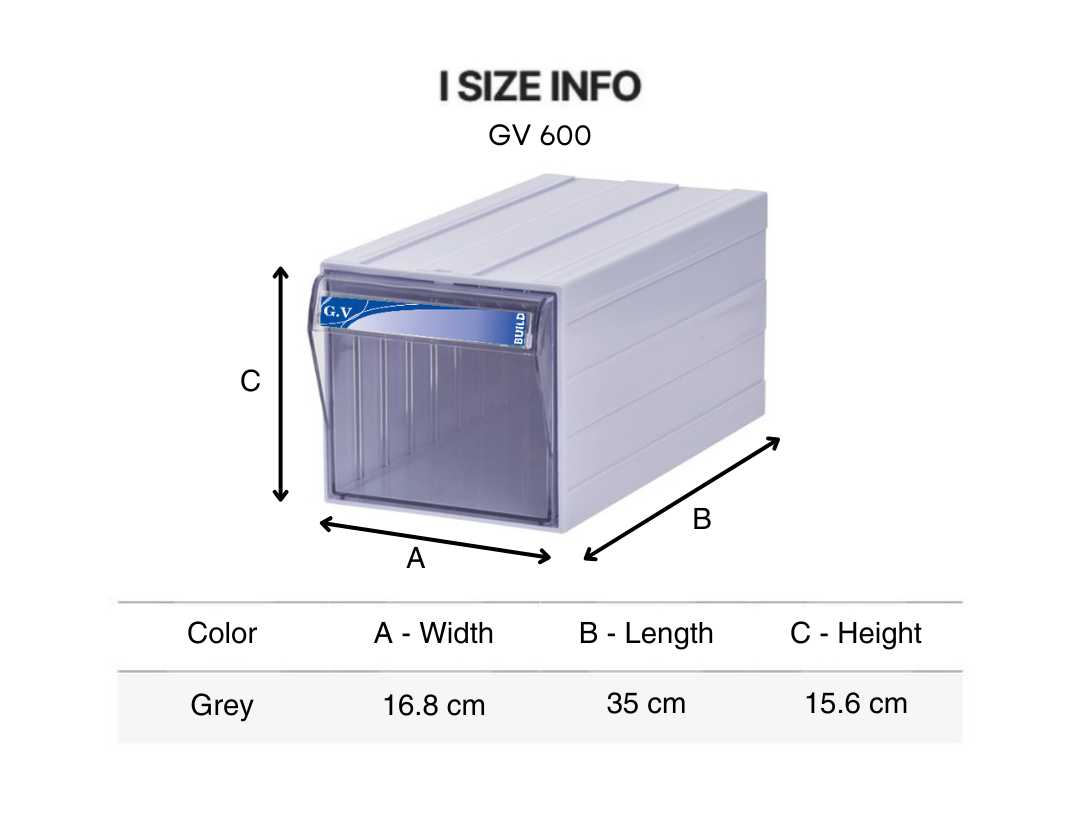 Tủ đựng linh kiện đa năng - Multibox GV 600 - Ảnh 2