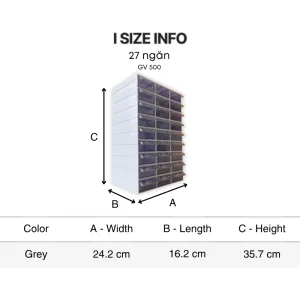 Tủ 27 ngăn lắp ghép