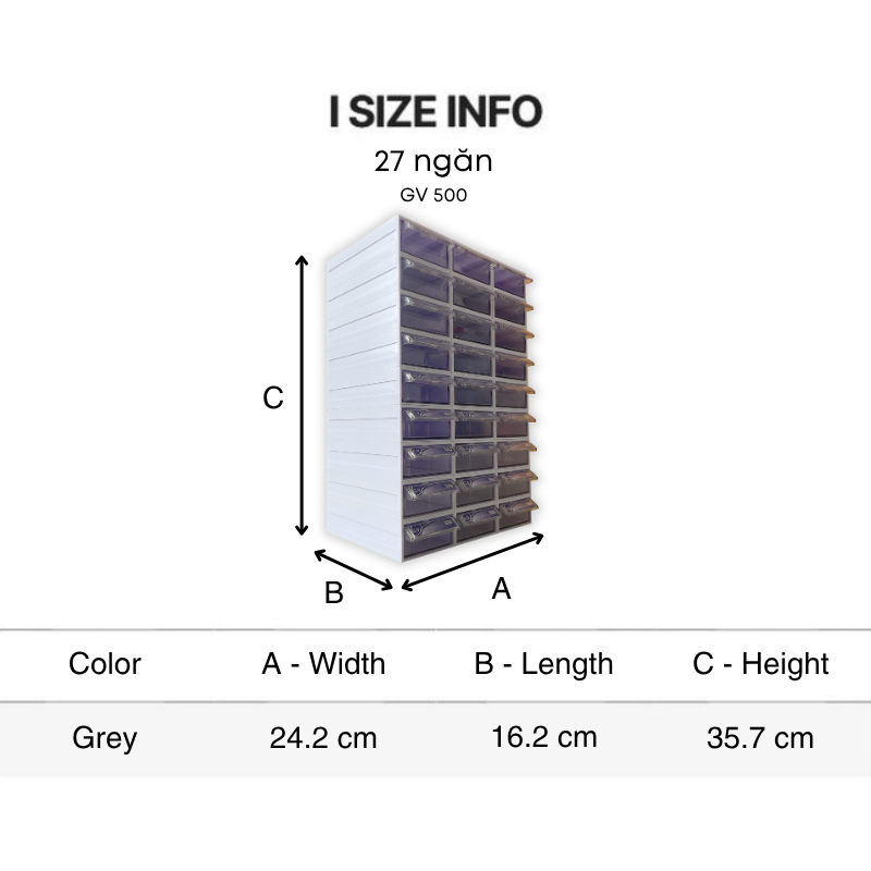 Tủ 27 ngăn lắp ghép